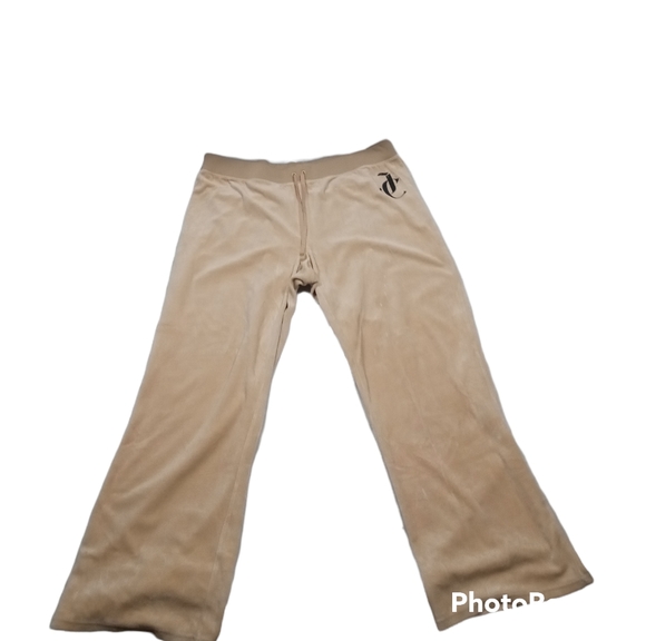Juicy Couture Pants - Juicy Couture Y2K Tan Velour Track Pants Size 2x